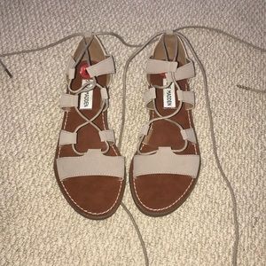 Steve Madden Tan Lace Up Sandal
